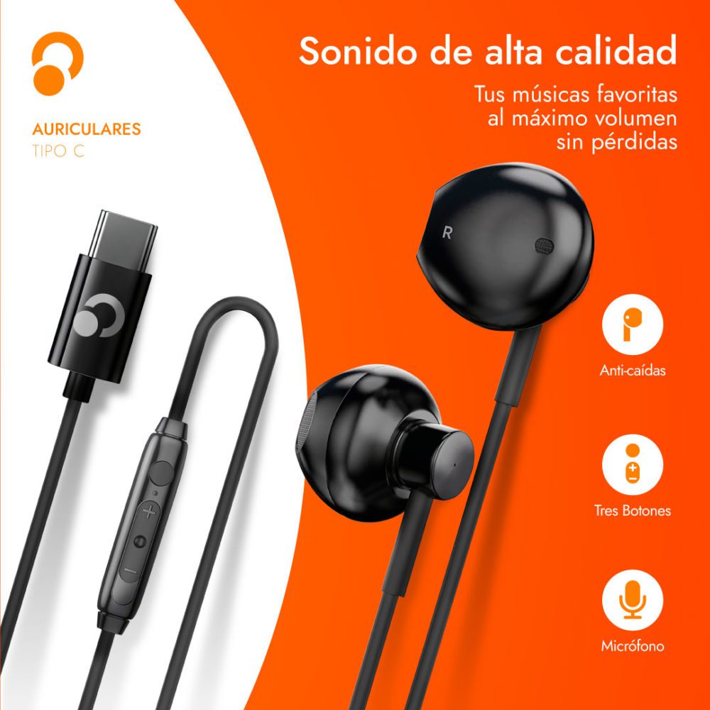 PLAYER AURICULARES TIPO C 2